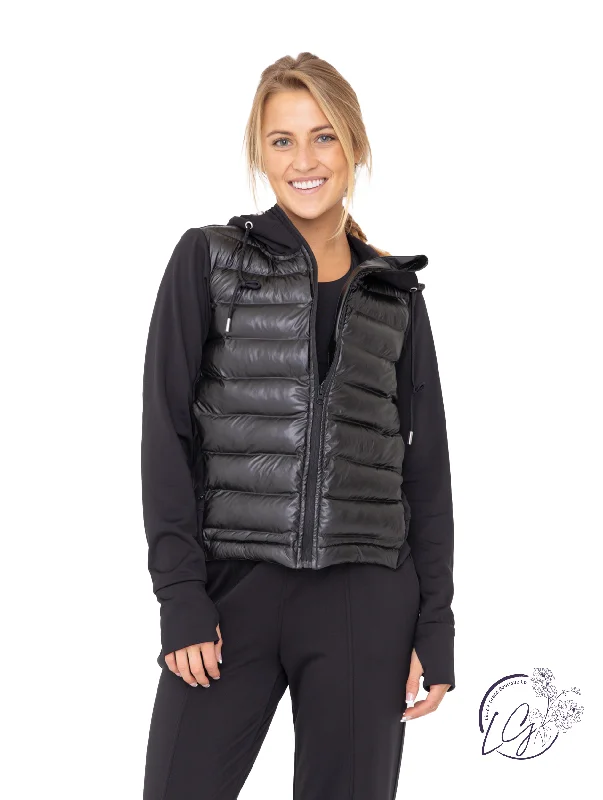 Casual Chic Clothing For Women Glacier Glow Half Puffer Zip Up