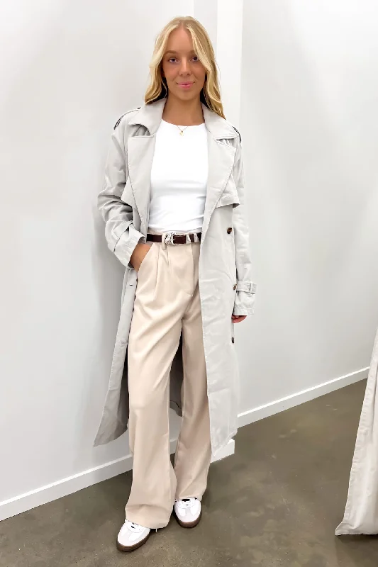 Women's Casual Wear Clothing Eve Trench Coat Grey