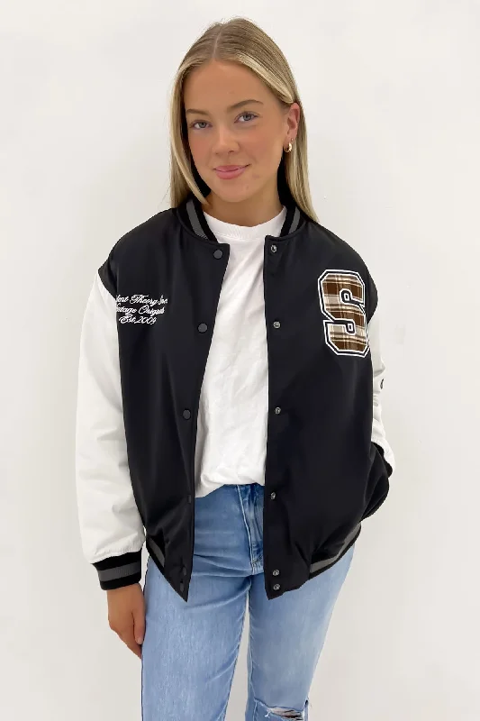 Limited-Time Clothing Sale – Grab Your Favorites Today Varsity Jacket Black