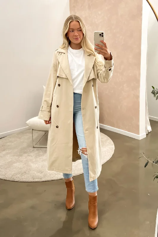 Chic Clothes For Women Eve Trench Coat Tan