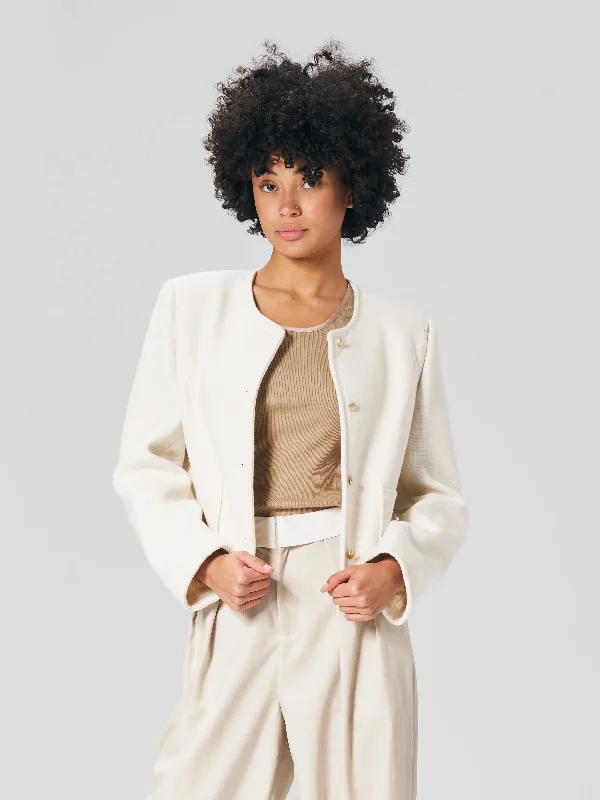 Women's Comfortable Garments 25617 Round-Neck Jacket