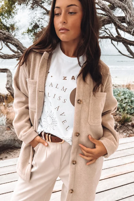Women's Elegant Apparel Cameron Pocket Jacket Taupe