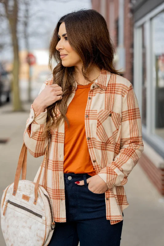 Women's Night-Out Clothes Rustic Plaid Flannel