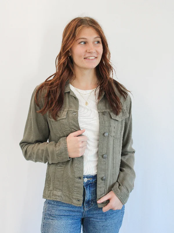 Women's Classic Outfit JACKIE DENIM JACKET MULTIPLE COLORS