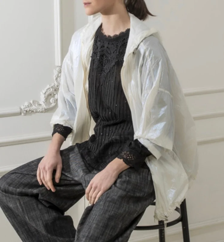 Stylish Outerwear Clothing For Women Waterproof jacket iridescent