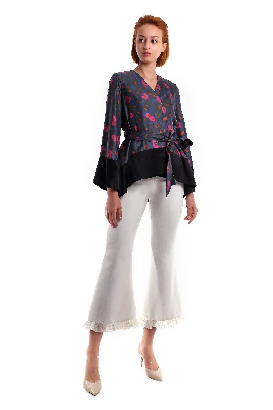 Women's Outdoor Activity Garments Yvette Silk Print Kimono Jacket