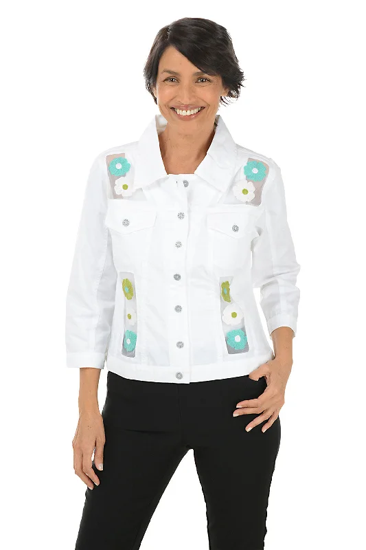 Limited-Time Markdowns On Stylish Wardrobe Essentials Petite Rachel Embroidered Mesh Accented Jacket Limited-Time Markdowns On Stylish Wardrobe Essentials Petite Rachel Embroidered Mesh Accented Jacket