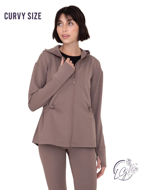 Clearance Event – Grab Stylish Outfits Before They're Gone Curvy Hooded Jacquard Knit Jacket Clearance Event – Grab Stylish Outfits Before They're Gone Curvy Hooded Jacquard Knit Jacket