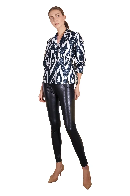 Affordable Luxury – Chic Clothing At Special Prices Joya Silk Linen Puff Sleeves Jacket in Print Affordable Luxury – Chic Clothing At Special Prices Joya Silk Linen Puff Sleeves Jacket in Print