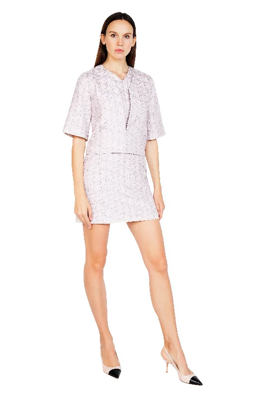Women's Clothes For Special Occasions Maxine Jacquard V-Neck Boxy Jacket