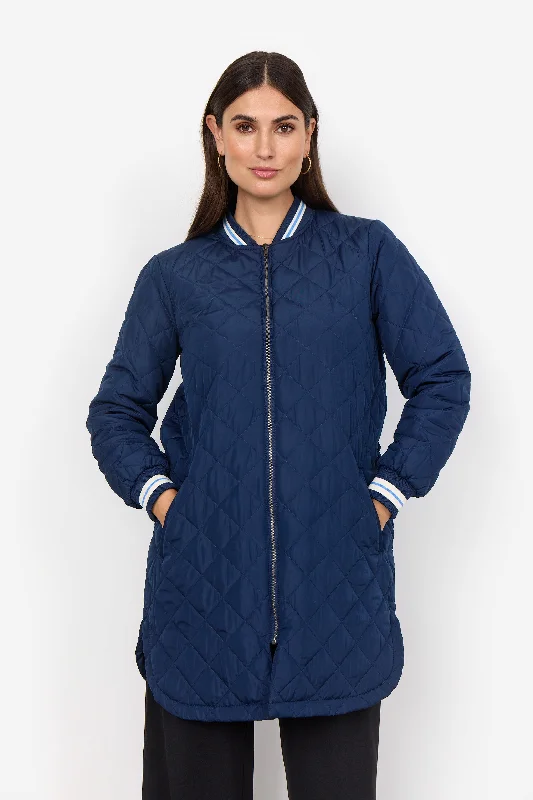 Women's Stylish Professional Apparel Fenya Coat - Blue