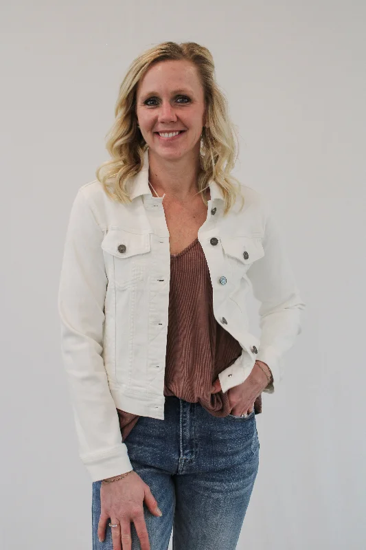 Women's Trendy Outfit EMILA WHITE DENIM JACKET