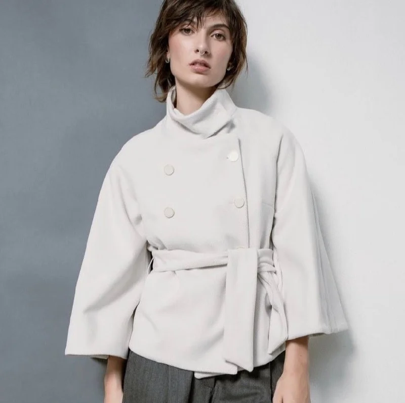 Women's Clothing For Casual Outings Wool jacket with bell sleeve