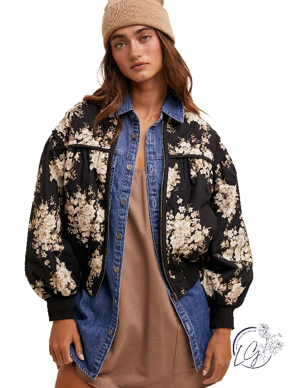 Women's Trendy Clothing Hazy Sunsets Bomber Jacket