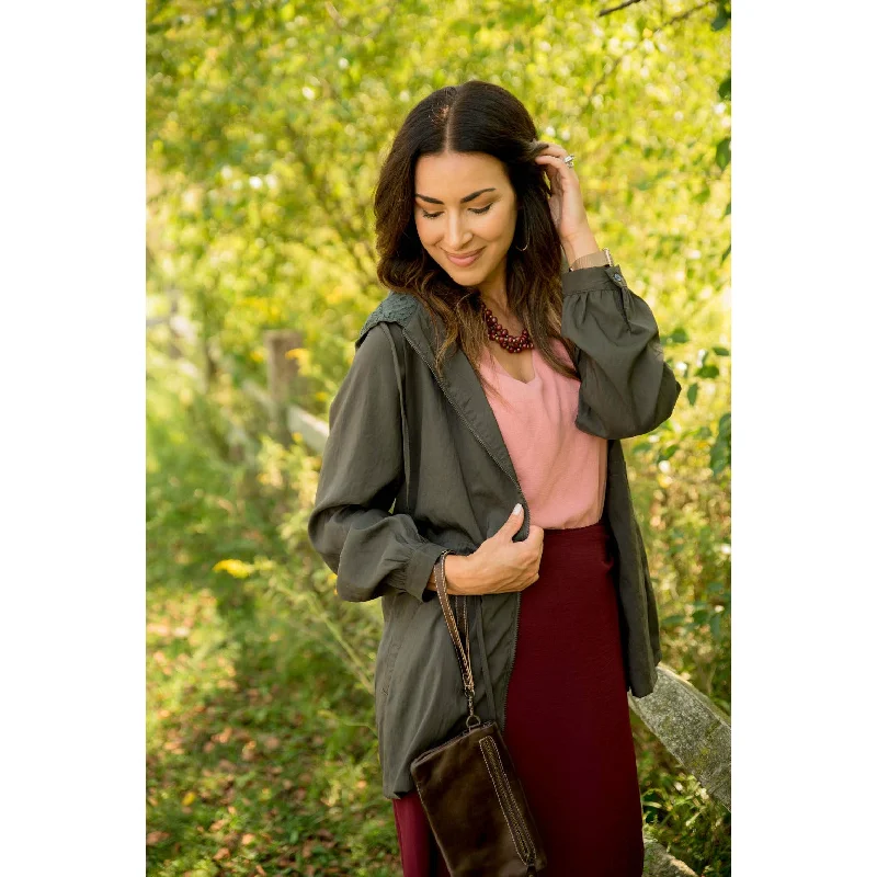 Women's Night-Out Outfit Lace Hooded Jacket