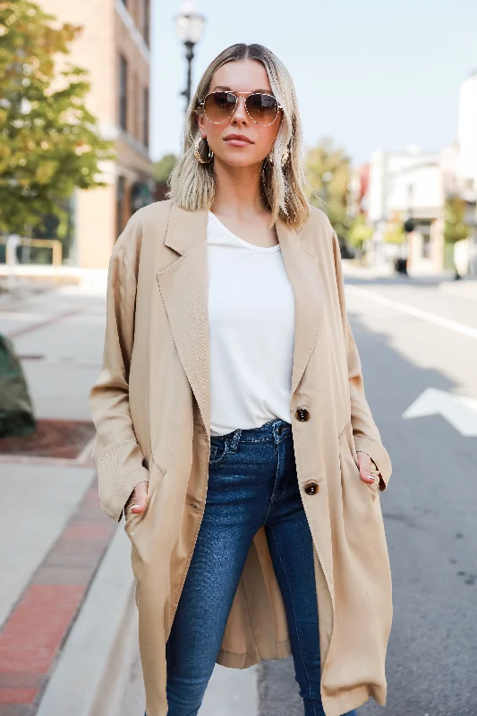 Women's Athletic Clothes FINAL SALE - Officially Sophisticated Trench Jacket