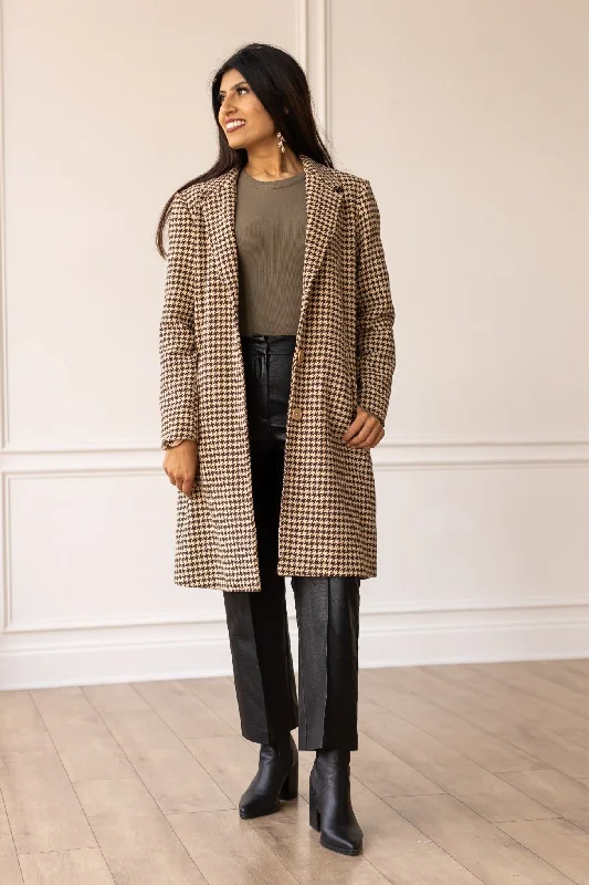Women's Clothing And Garments Sets The Phoebe Coat, Houndstooth