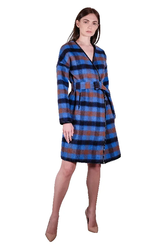 Women's Chic Outfit Monaco II Wool Checkered Coat