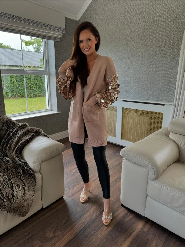 Plus-Size Women's Garments Gabrielle sparkle coatigan