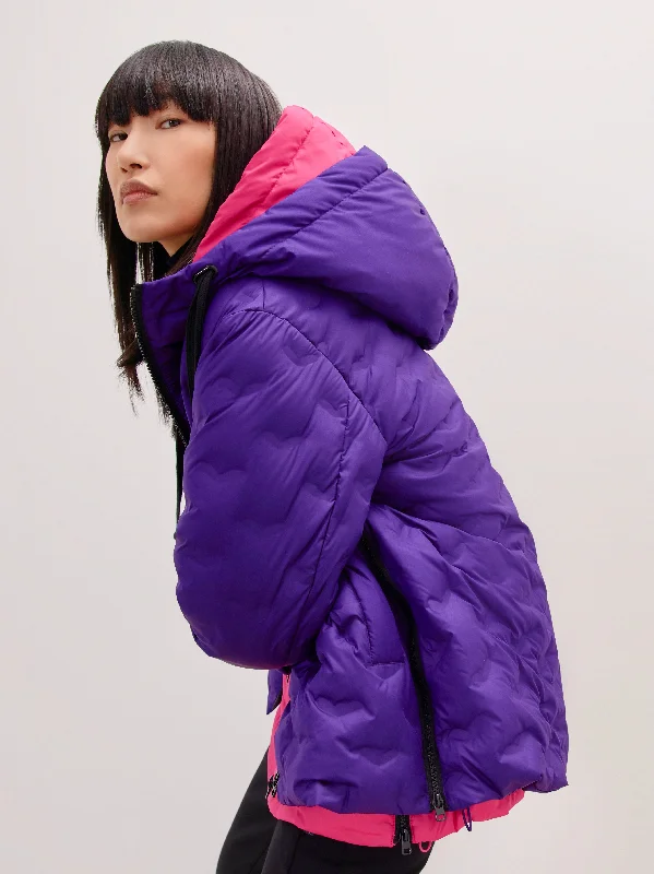 Affordable Women's Clothing Outdoor Jacket with a Quilted Pattern