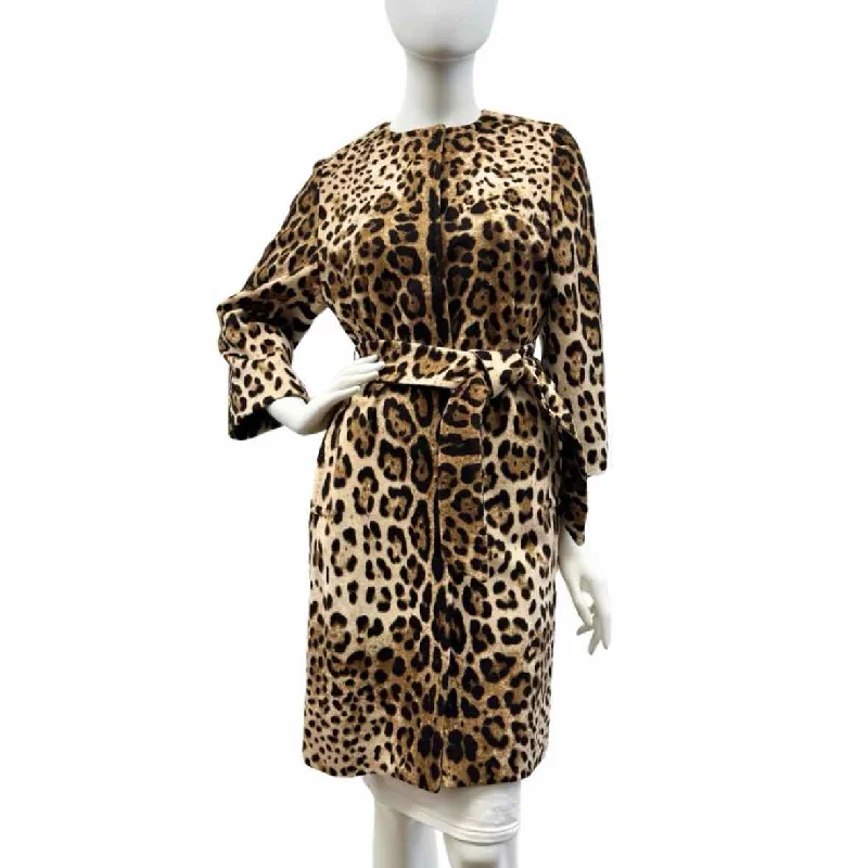 Premium Fashion At Promotional Prices – Limited Time Only Dolce & Gabbana Leopard Coat