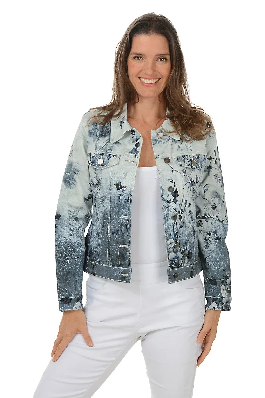 Casual Chic Clothing For Women Cherry Blossom Denim Jacket