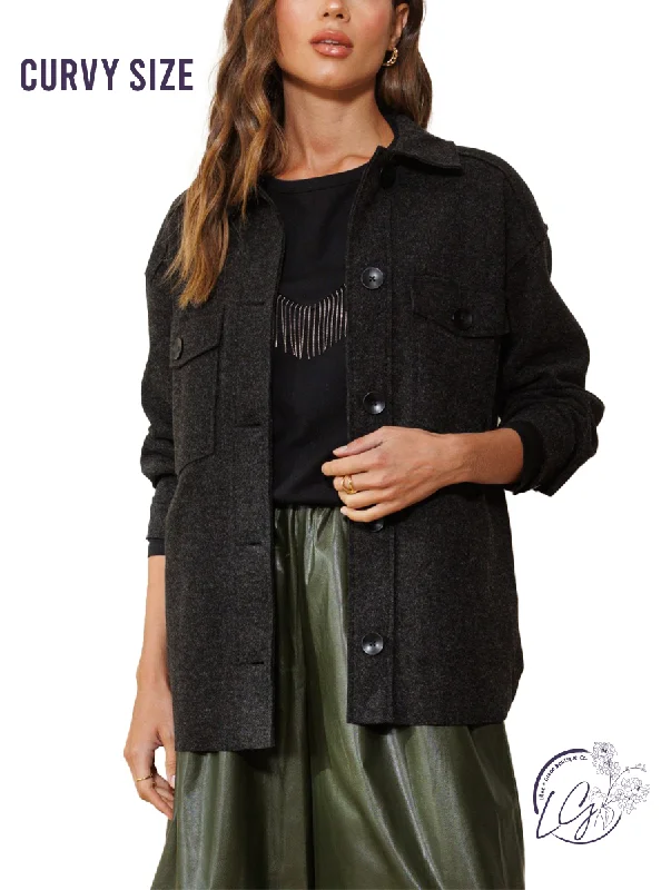 Women's Evening Clothing Curvy Urban Comfort Oversized Jacket