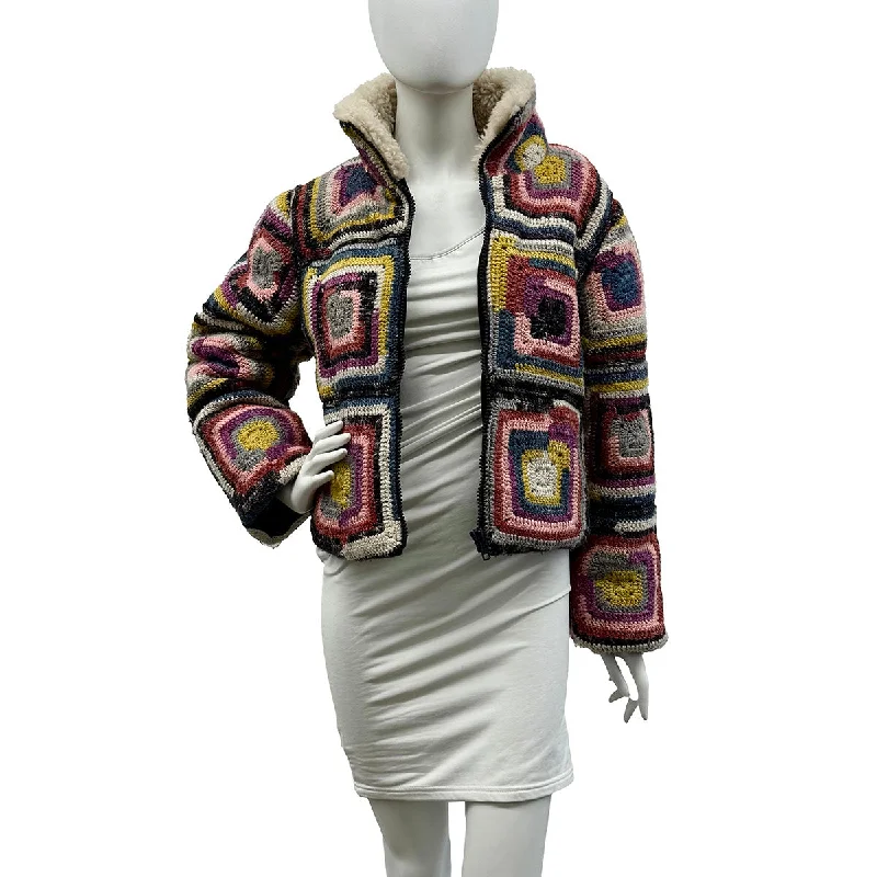 Women's Evening Outfit Sea New York Crochet Bomber Jacket