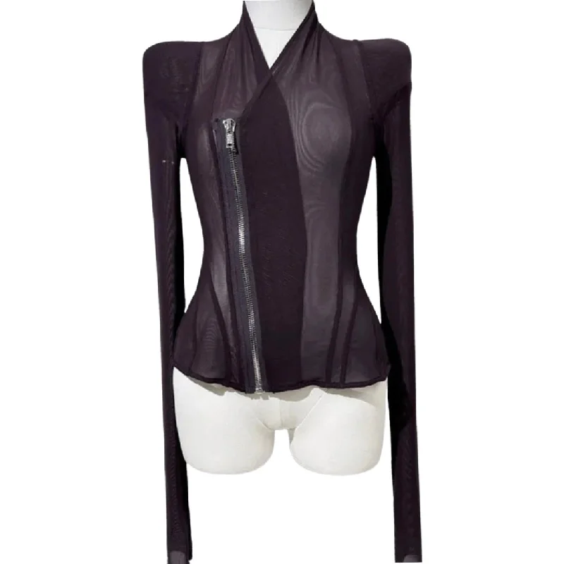 Limited-Stock Clothing Sale – Shop Before It's Too Late Mesh fitted shirt jacket