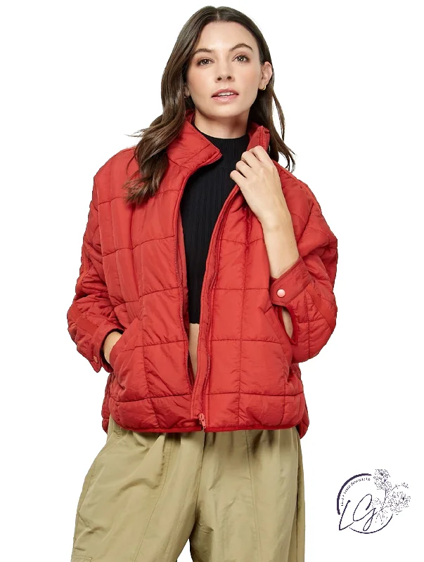 Chic And Affordable Fashion – Limited-Time Offers Sweet Like Candy Puffer Jacket