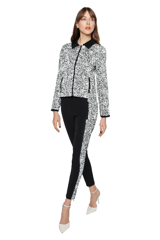 Stylish Outerwear Clothing For Women Miss Tang Jacquard Jacket
