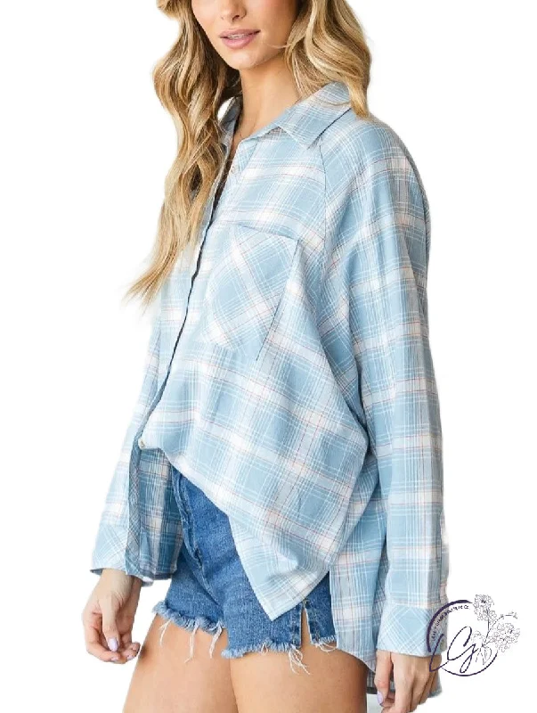 Women's Clothing For Casual Outings Curvy Enough Talk Oversized Flannel
