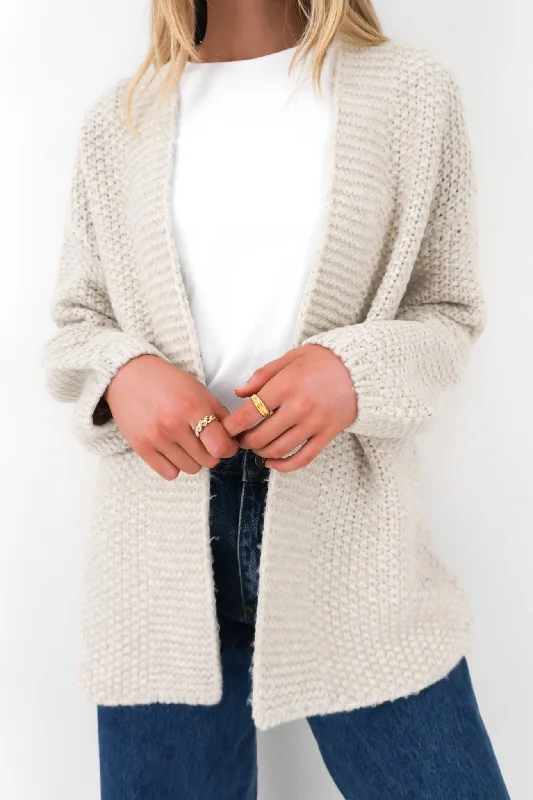 Casual Clothes For Women Lived In Lounge Throw Cardi Star White