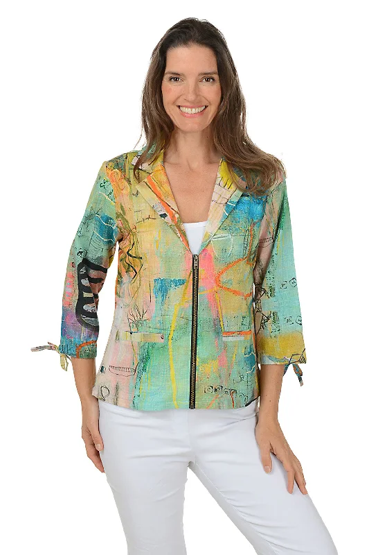 Fashion-Forward Women's Clothing Greeley Zip-Front Jacket