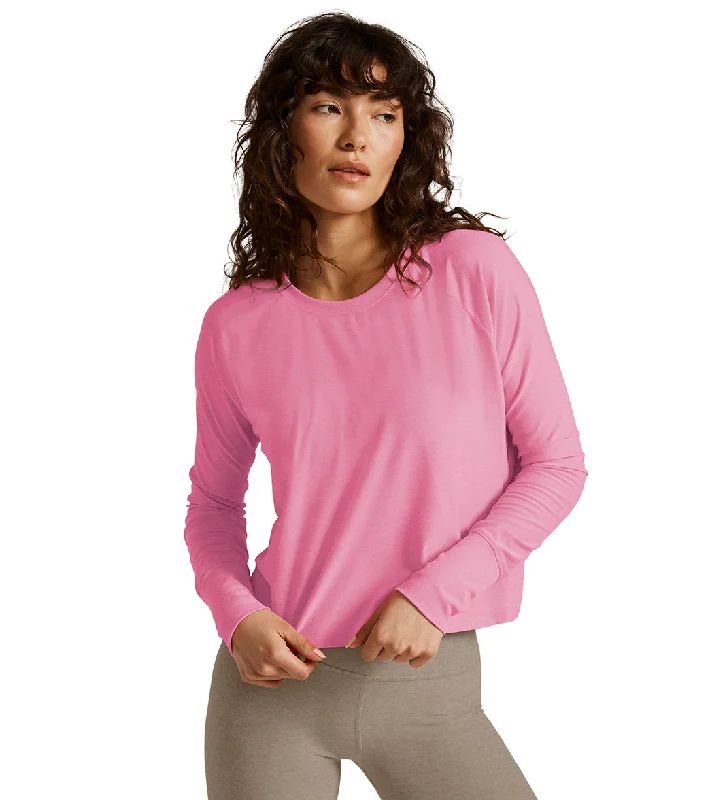 Fashionista Favorites Beyond Yoga Featherweight Spacedye Daydreamer Pullover Pink Bloom Heather