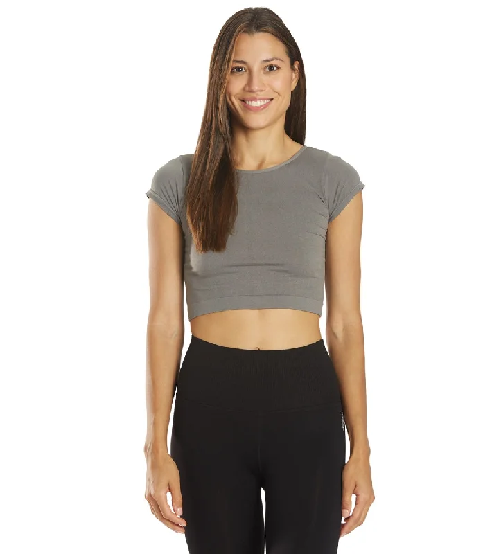 Festival Fashion Free People Cap Sleeve Seamless Crop