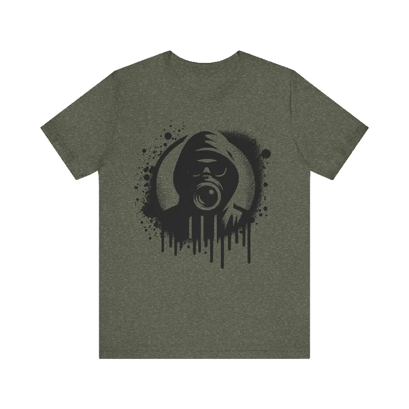 Vibrant Femme Fashion Masked Man Logo T-Shirt