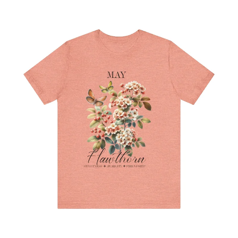 Women's Active Clothing May Hawthorn Flowers T-Shirt