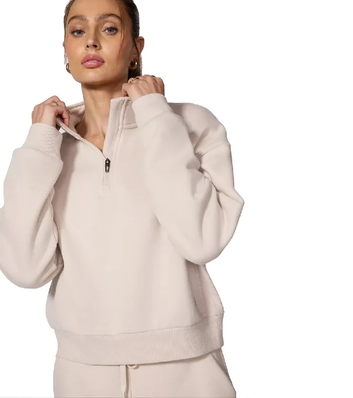 Style Beyond Borders MPG Sport The Comfort Women's 1/4" Zip Stone
