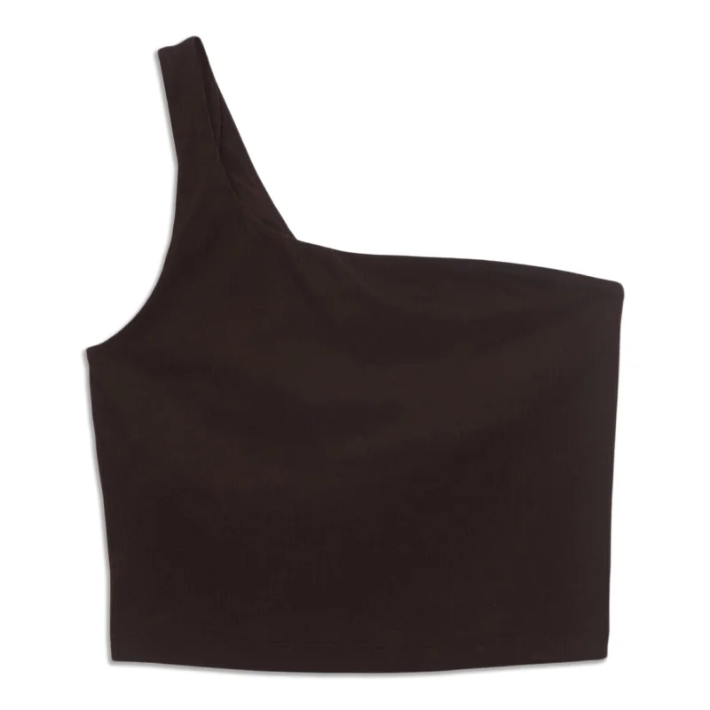 Women's Online Boutique Ribbed Asymmetrical Yoga Tank Top Sale