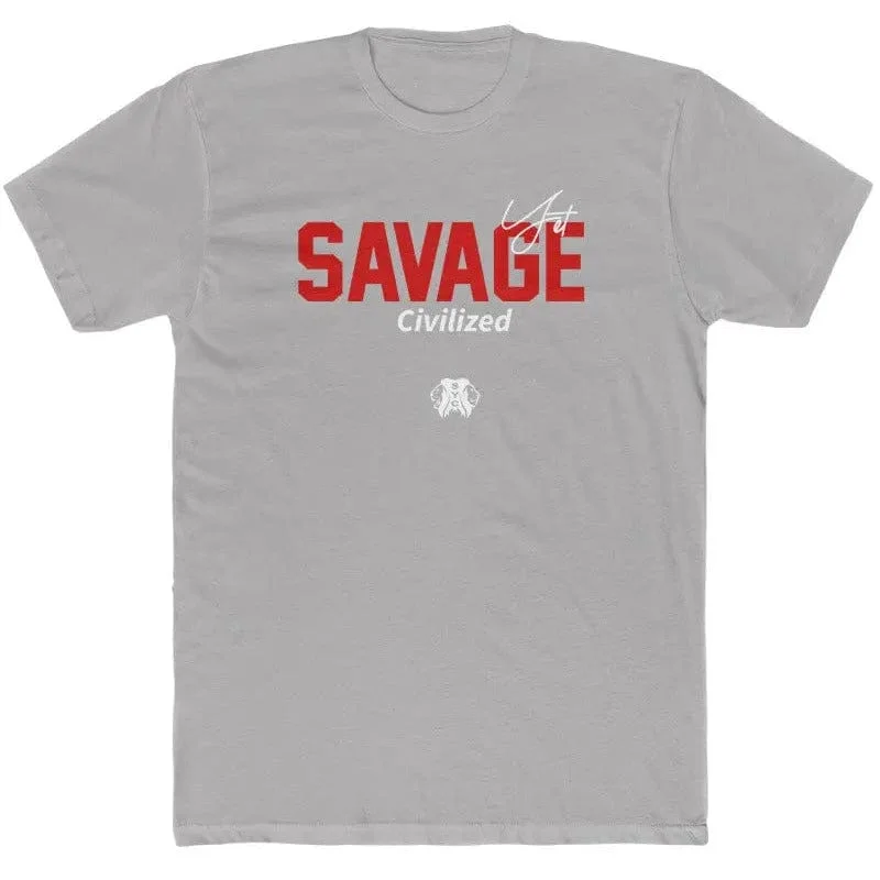Preppy Style Savage yet civilized 3 - Tshirt