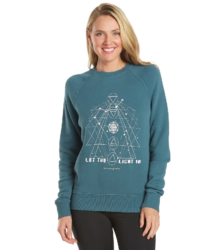 Trend Forward Threads For Her Spiritual Gangster Light Old School Terry Pullover