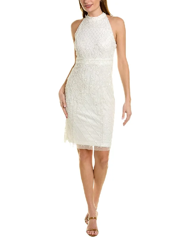 Women's Clothing Sets Adrianna Papell Beaded Sheath Dress