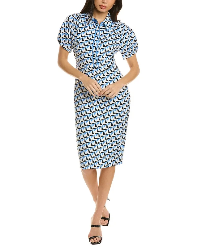 Plus-Size Women's Clothing Diane von Furstenberg New Elly Midi Dress