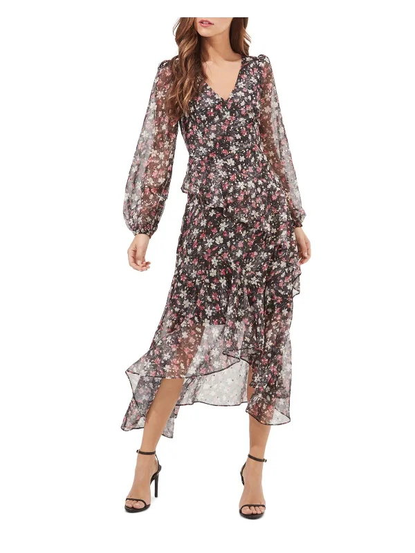 Women's Seasonal Clothes Fairfax Womens Floral Ruffled Maxi Dress