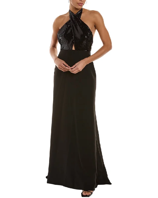 Luxury Women's Clothing Halston Lacey Gown