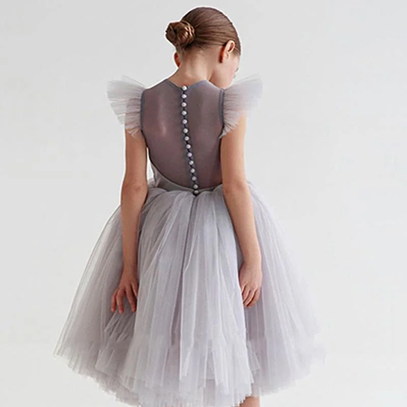 Fashion-Forward Women's Clothing NEW Perspective Back Flower Girl Dresses