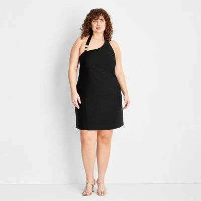 Women's Street Style Casual Wear New - Women's Sleeveless Ring Detail Mini Dress - Future Collective with Jenee Naylor Black 17 Women's Street Style Casual Wear New - Women's Sleeveless Ring Detail Mini Dress - Future Collective with Jenee Naylor Black 17