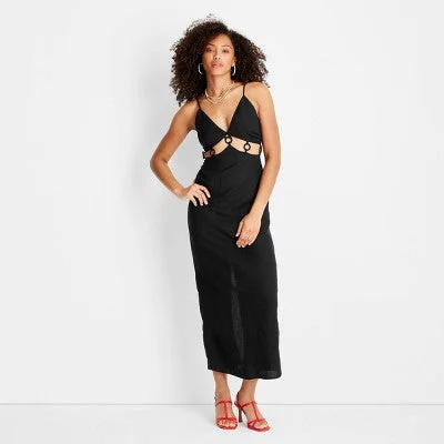 Casual and Comfortable Outfits Open Box - Women's Sleeveless Ring Detail Maxi Dress - Future Collective with Jenee Naylor Casual and Comfortable Outfits Open Box - Women's Sleeveless Ring Detail Maxi Dress - Future Collective with Jenee Naylor
