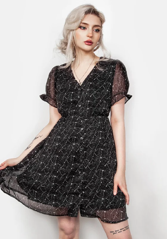 Flash Sale, Don't Miss Spectral Button Up Dress